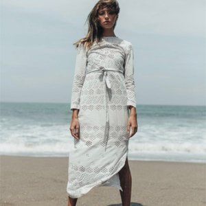NWT Innika Choo Broderie Gown - Etta Keet Grey